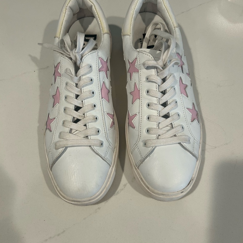 DOF White and Pink Star Women's size 41 Sneakers - Picture 2 of 5